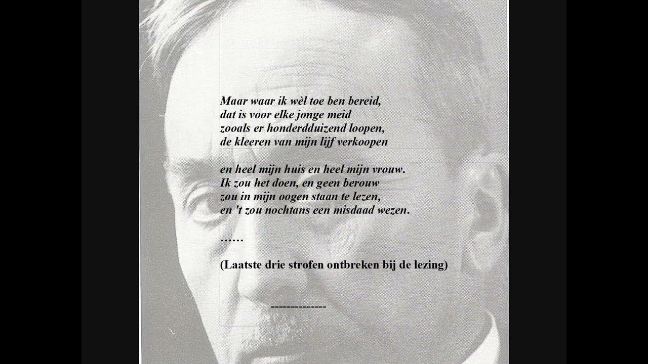 Willem Elsschot - Gedicht: 'De klacht van den oude' gelezen door Julien - Verhaal Elsschot Vervolg Het Been