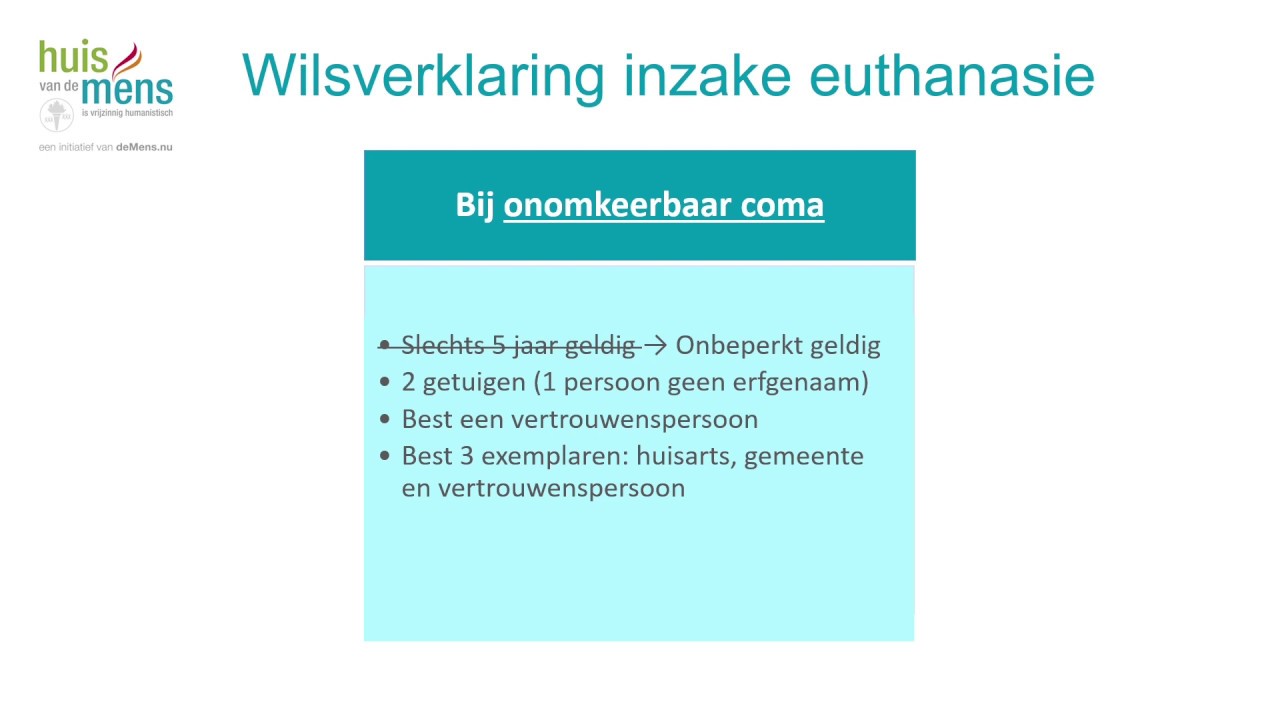 Voorbeeld Wilsverklaring Euthanasie Bij Dementie