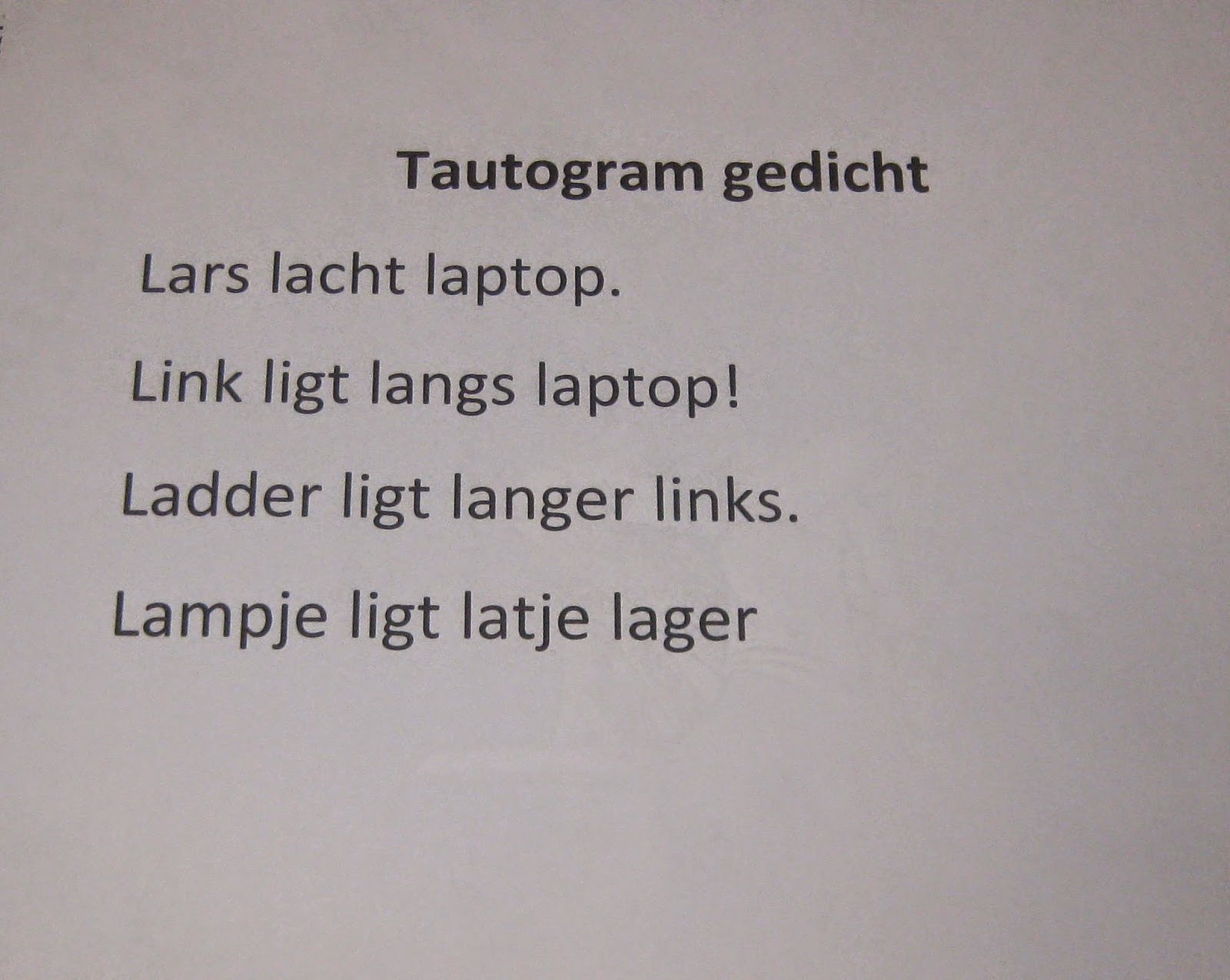 Winford Den Haag : Tautogram - Gedicht Waarvan Alle Regels Met Dezelfde Letter Beginnen