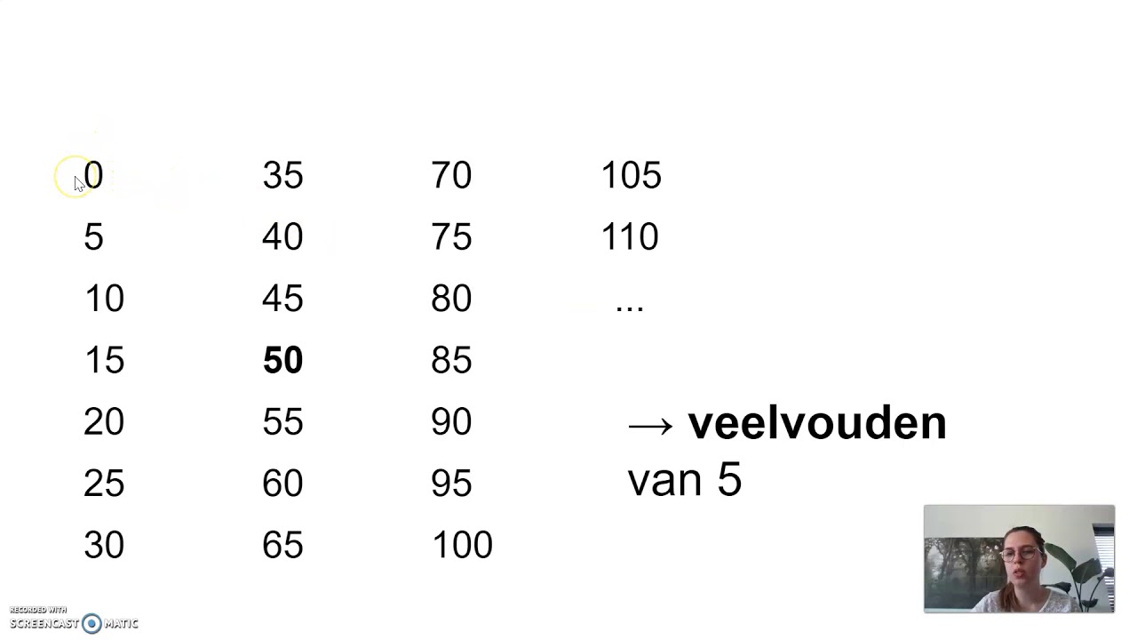 Wiskunde les 111: delers en veelvouden - YouTube - Hoeveel Veelvouden Van 3 Zijn Er Kleiner Dan 100