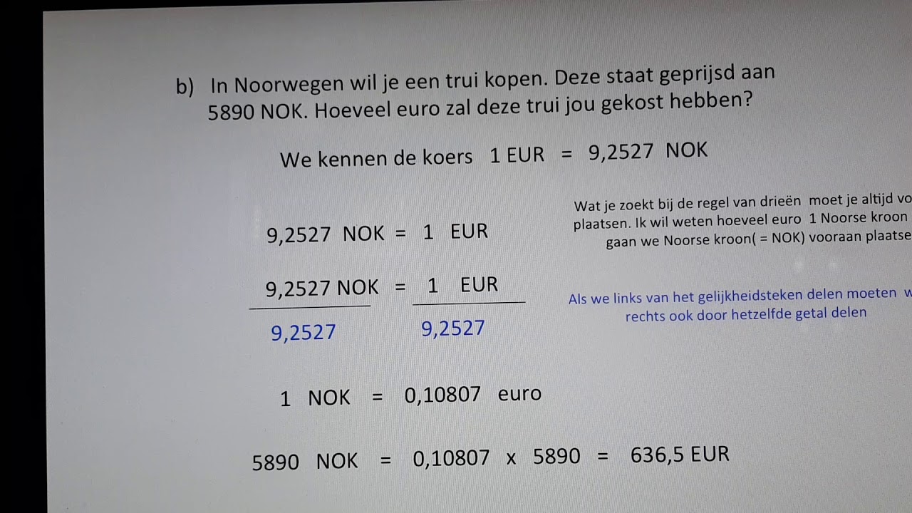 Hoe Bereken Je De Wisselkoers