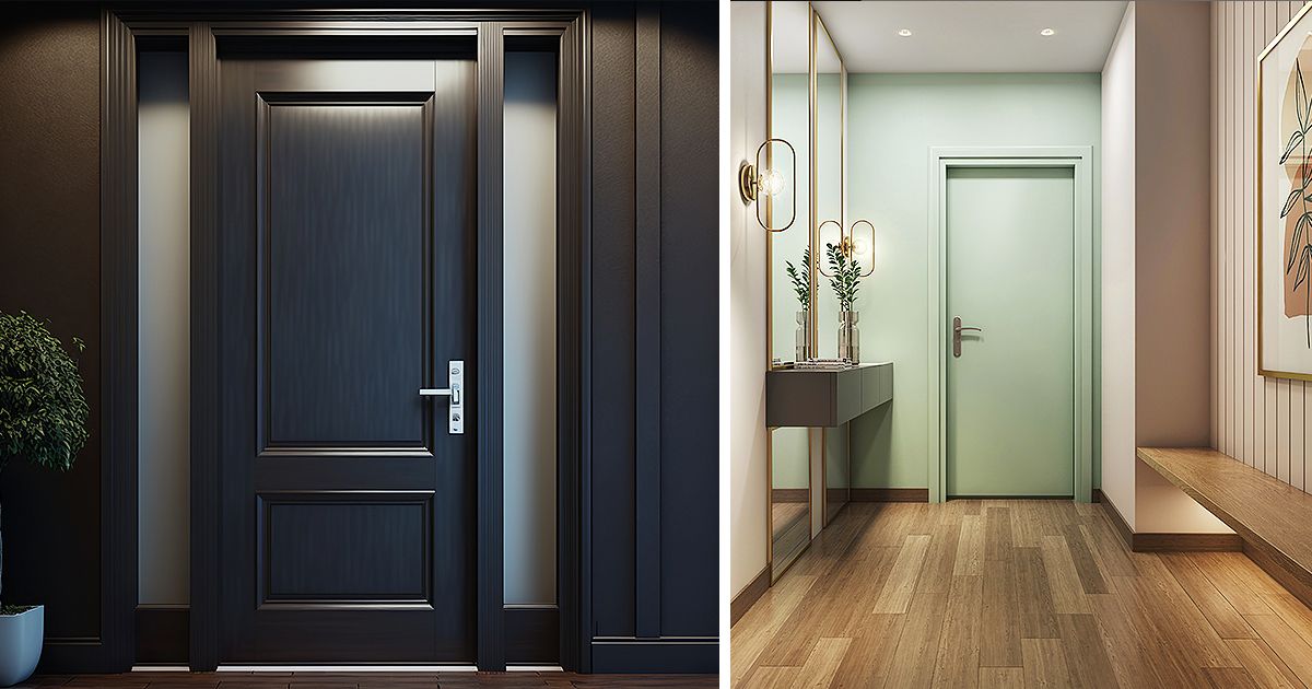 Wooden Door Design | 10 Best Door Designs From Livspace - Door De Bomen Het Bos Niet Meer Zien