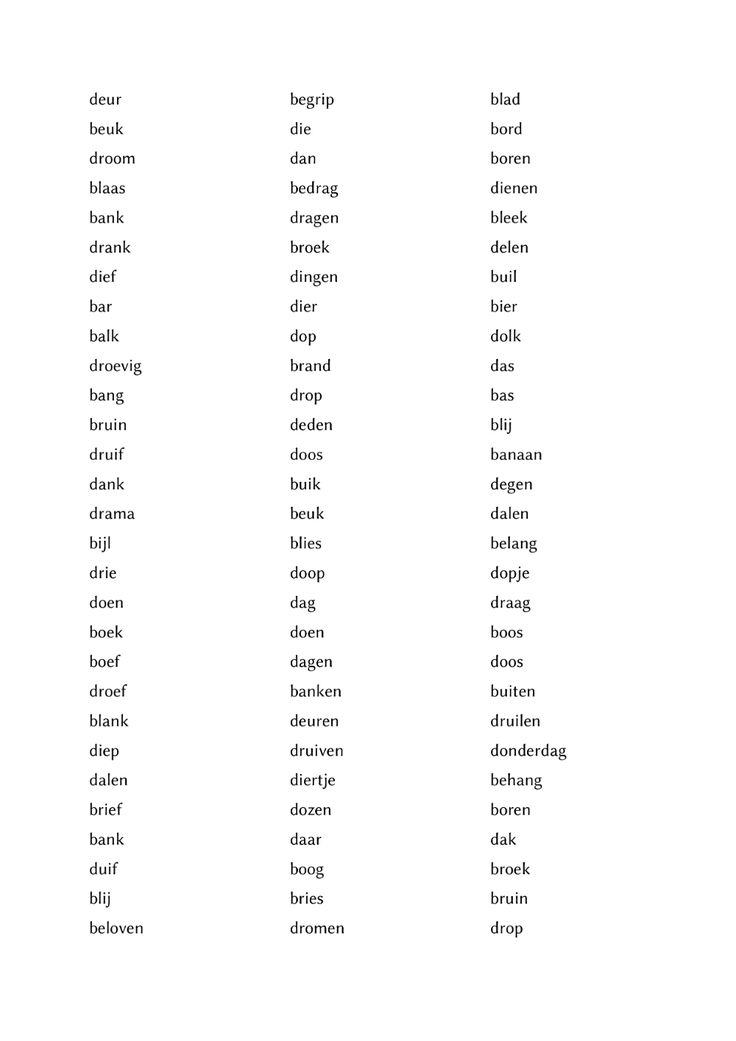 Vorm Een Woord Met Deze Letters
