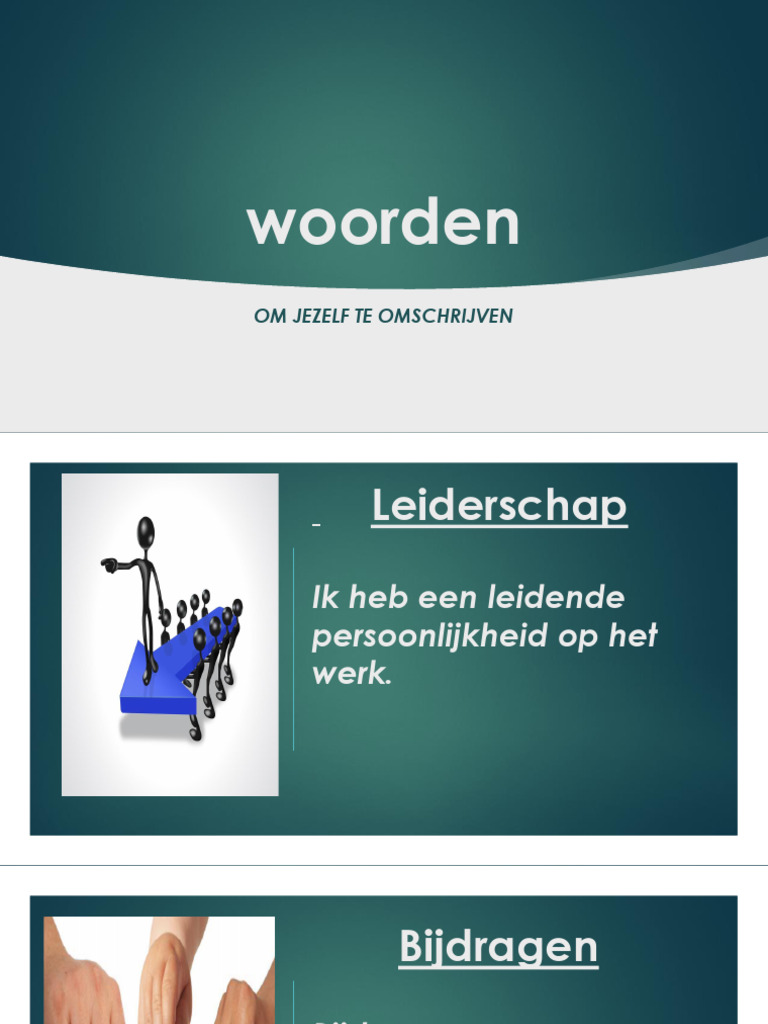 Woorden Om Mensen Te Beschrijven