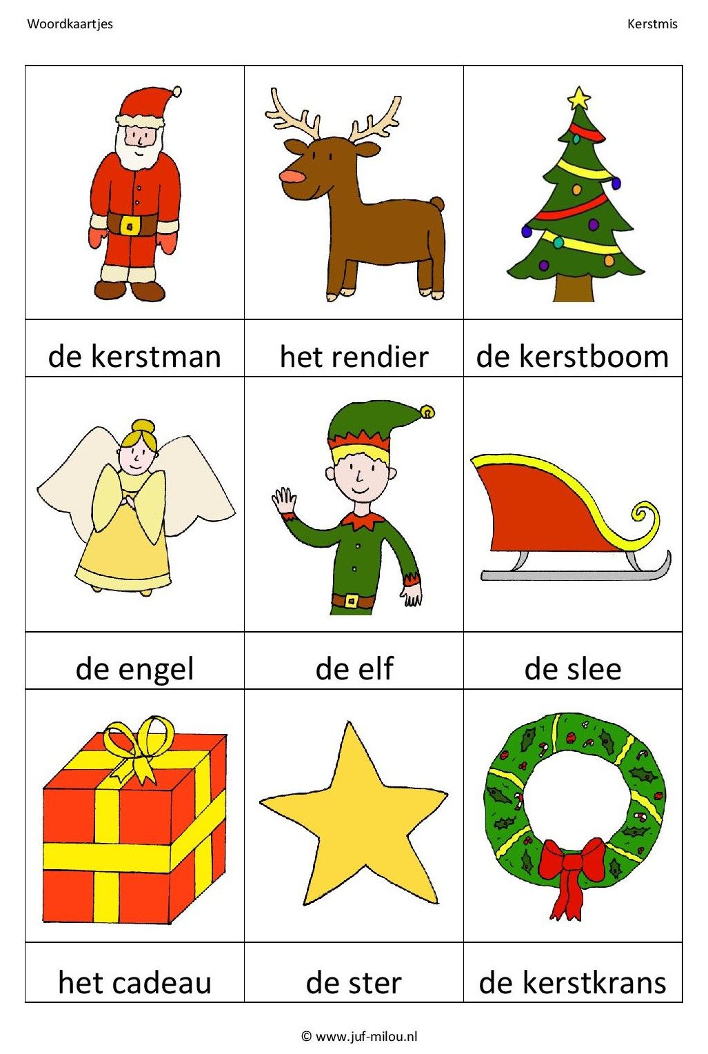 Woorden Die Te Maken Hebben Met Kerst