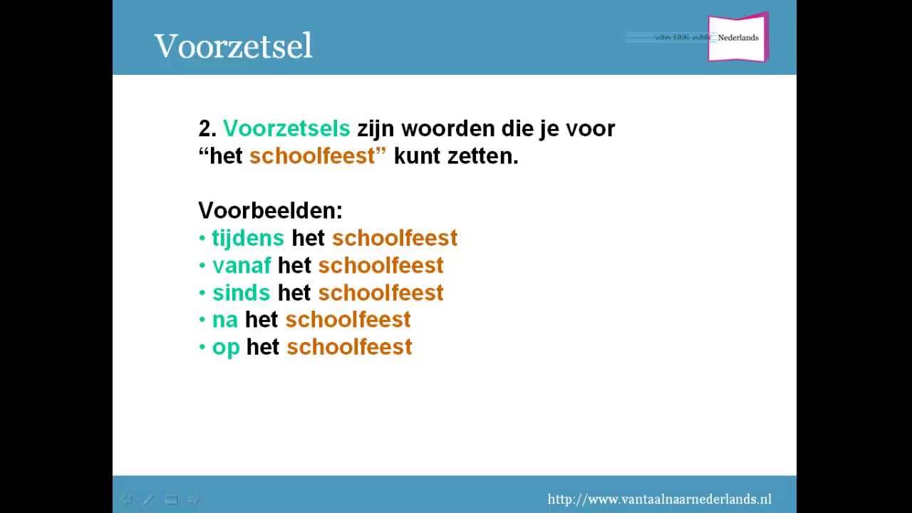 Woordsoorten: uitleg van het voorzetsel - YouTube - Wat Voor Woordsoort Is Naar
