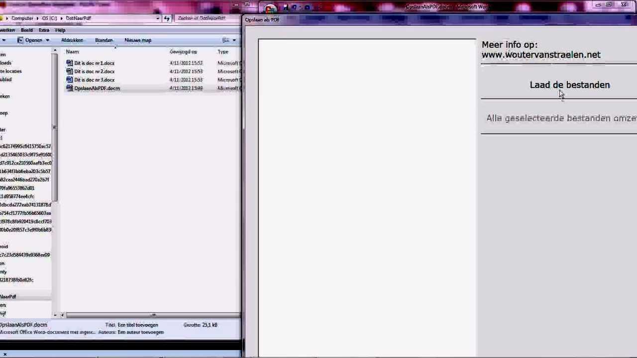Word documenten in batch omzetten naar pdf - convert doc to pdf - YouTube - Dat Bestand Omzetten Naar Pdf