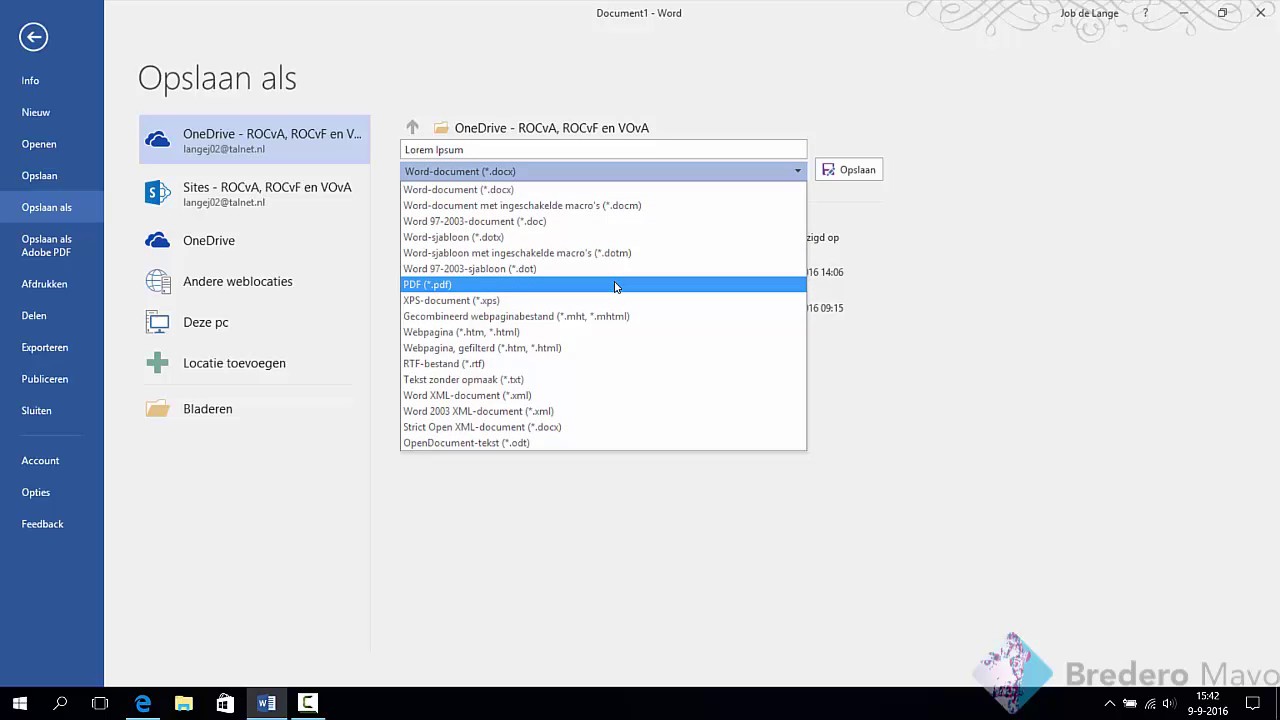 word opslaan als pdf - YouTube - Hoe Upload Ik Een Document