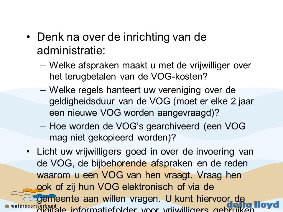 Workshop nr: 5 VOG en gedragscode - ppt video online download - Waar Staat Vog Voor
