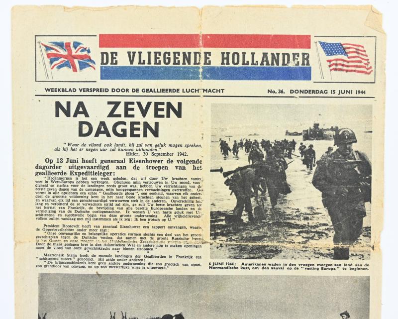 WorldWarCollectibles | Allied Droppingsflyer 'De Vliegende Hollander - Wanneer Gaat De Vliegende Hollander Open