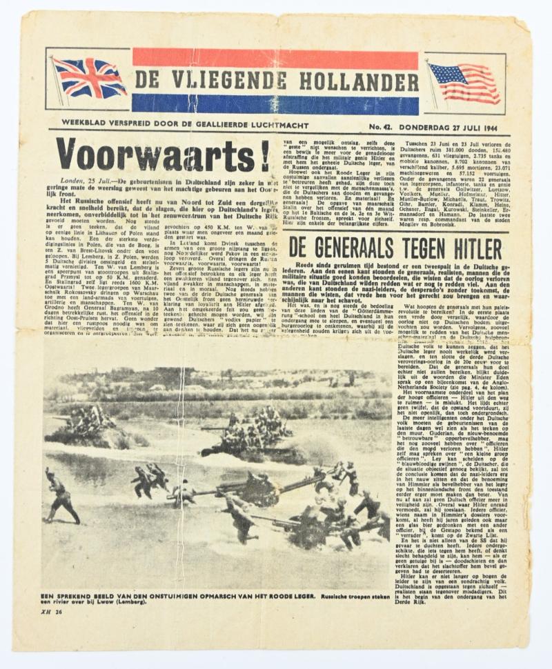 WorldWarCollectibles | Allied Droppingsflyer 'De Vliegende Hollander - Wanneer Gaat De Vliegende Hollander Open