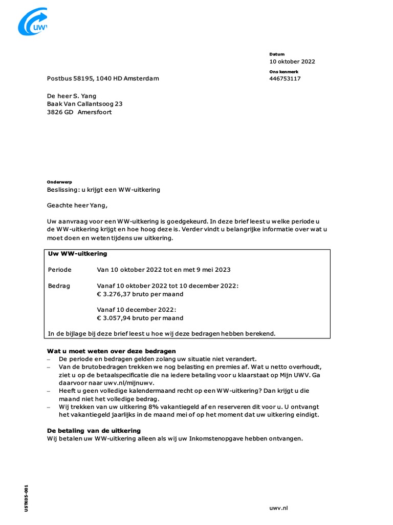 WW-uitkering, Enkel Recht | PDF - Duur Van Ww Uitkering Berekenen