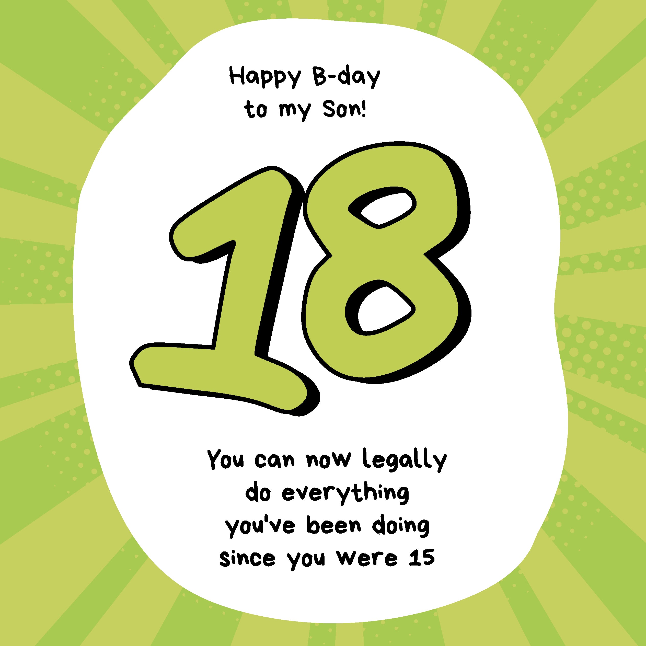 You Can Now Legally Do Everything Happy 18th Birthday To My Son | Boomf - Wat Mag Je Met 18 Jaar