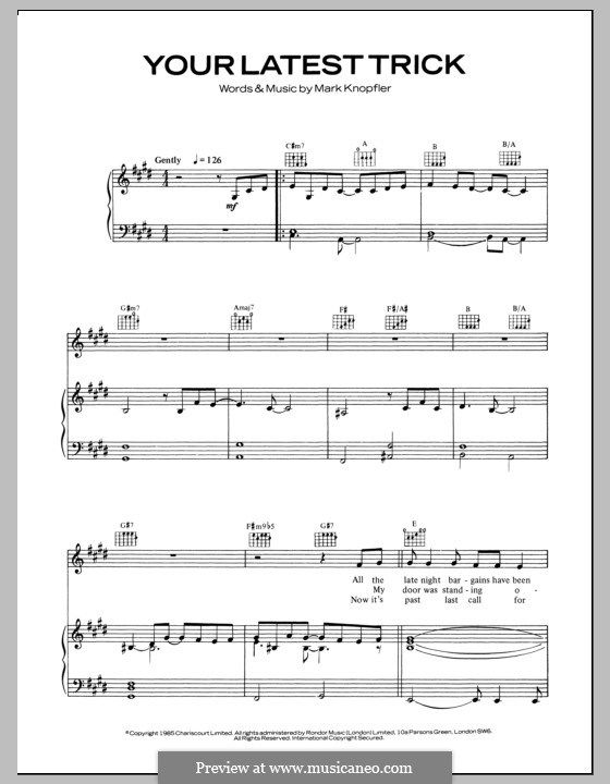 Latest Trick Dire Straits Lyrics