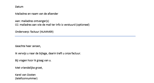 zakelijke mail - Hoe Eindig Je Een Mail