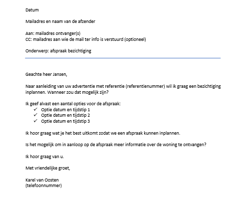 zakelijke mail - Zakelijke E Mail Schrijven Nederlands Voorbeeld