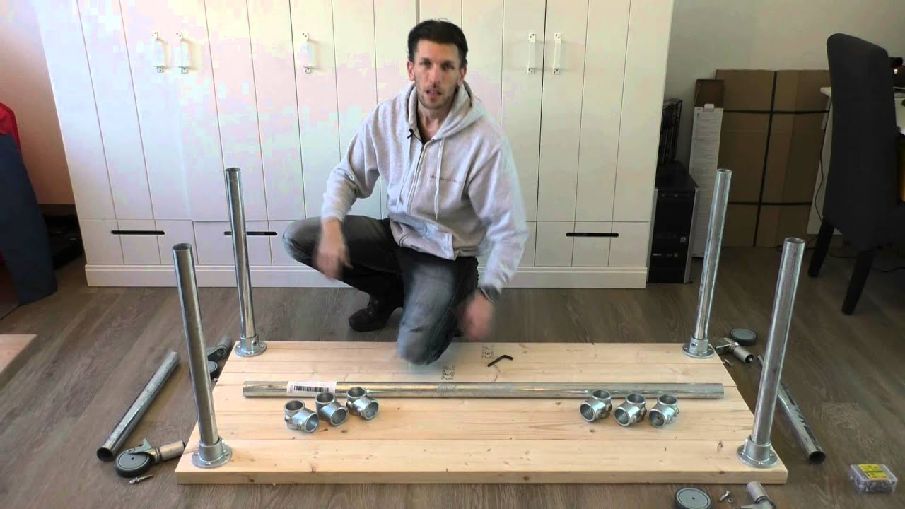 Zelf een tafel maken met steigerpijp - YouTube - Welk Verhaal Kreeg Een Vervolg Met Het Been