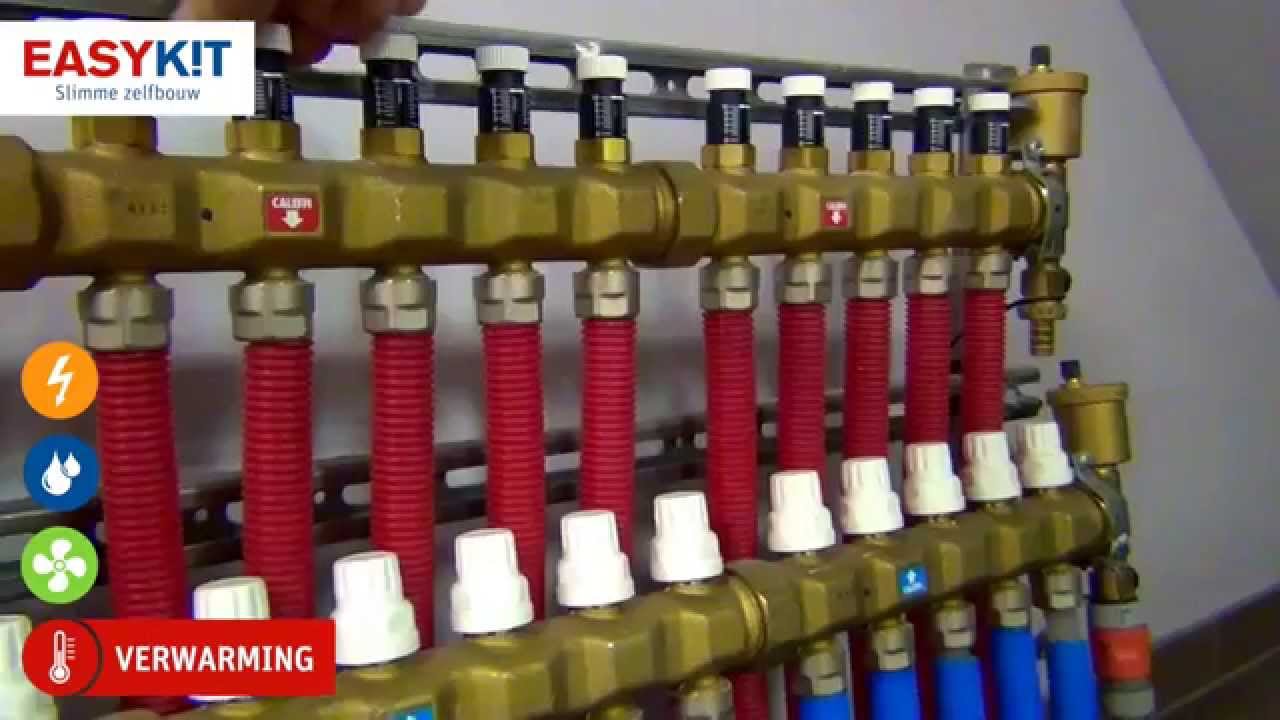 Zelf je vloerverwarming ontluchten en vullen met water - YouTube - Hoeveel Liter Water In Zwembad