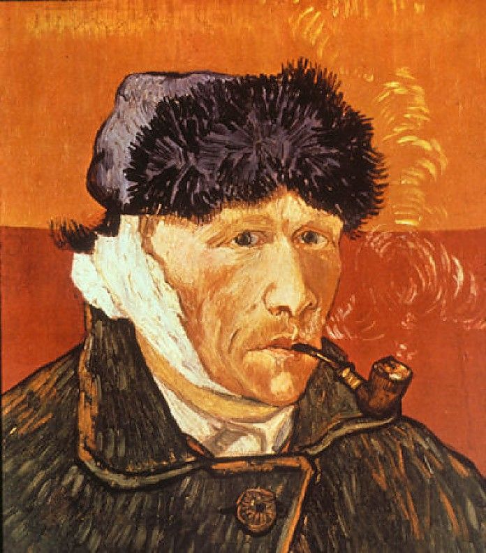 Zelfportret met afgesneden oor (1889) - Vincent van Gogh | Van gogh - Waarom Sneed Van Gogh Zijn Oor Eraf
