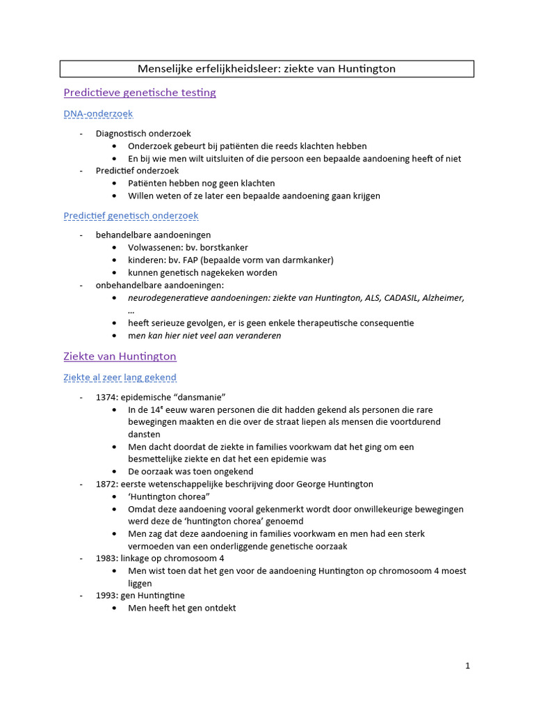 Wat Zijn De Symptomen Van De Ziekte Van Huntington