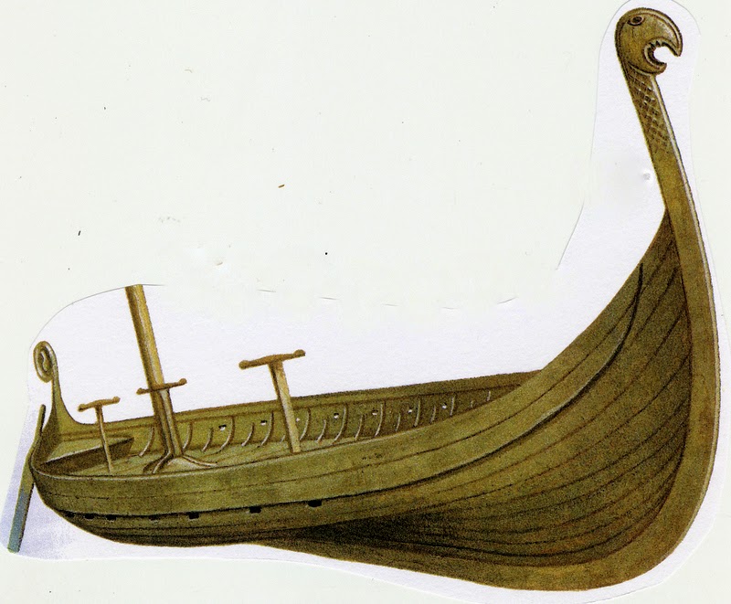 Wat Bevond Zich Op De Boegpunt Van Vikingschepen