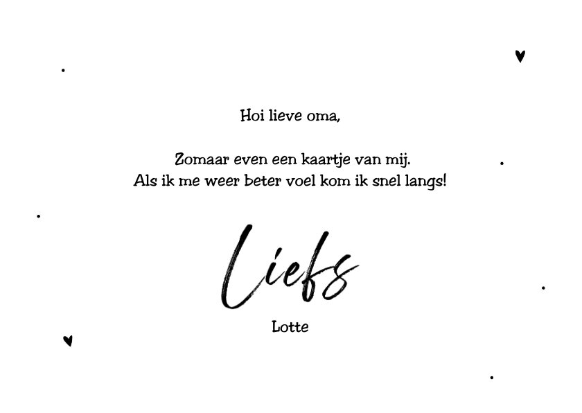 Zomaar kaart om te laten weten dat ik aan je | Kaartje2go - Tekst Om Te Laten Weten Dat Je Aan Iemand Denkt