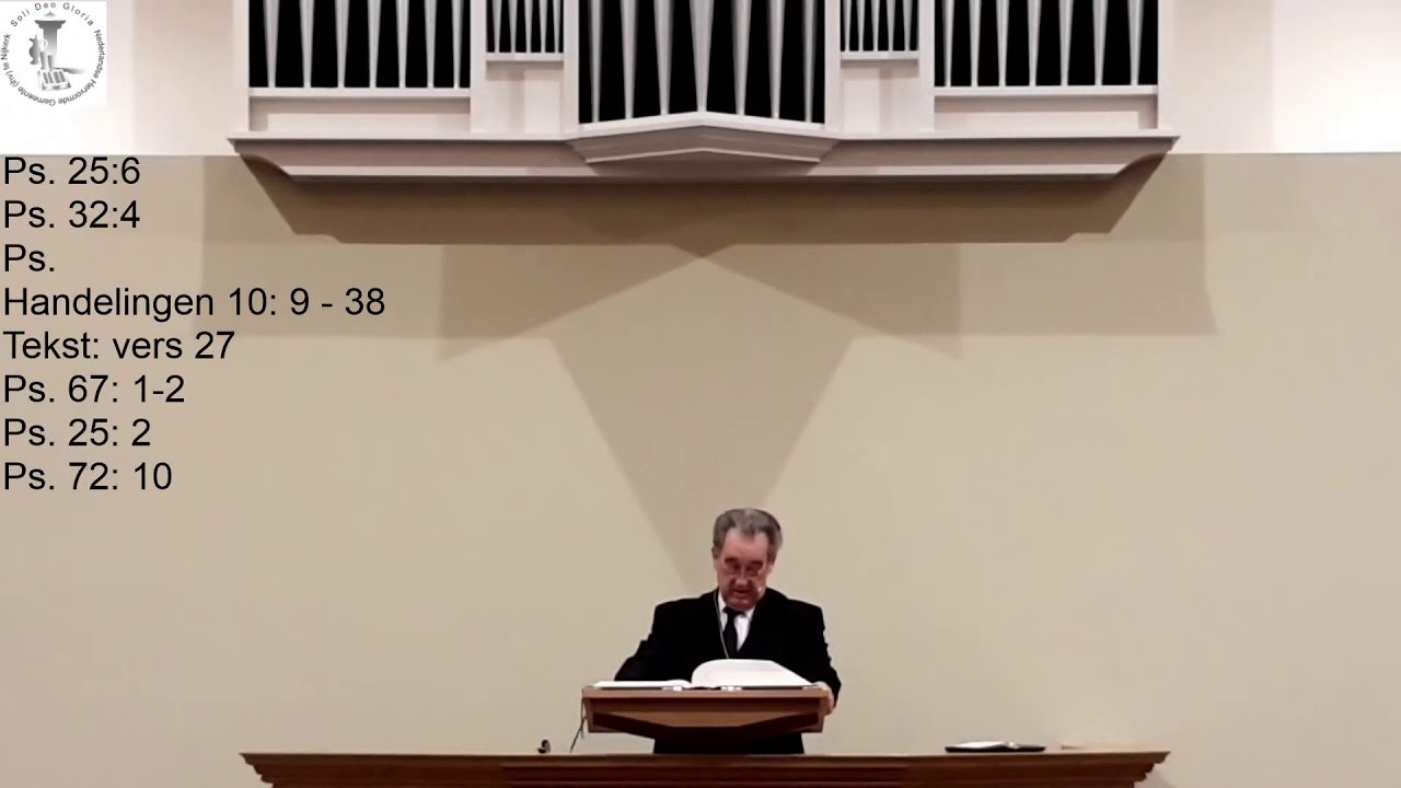 Zondag 15-11-20 NM 16:30 - Ds. R.P. van Rooijen - YouTube - Ds R P Van Rooijen