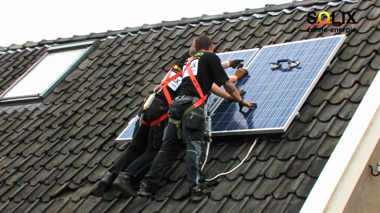 Zonnepanelen installeren - stap voor stap. - YouTube - Werken Op Een Ladder Vca
