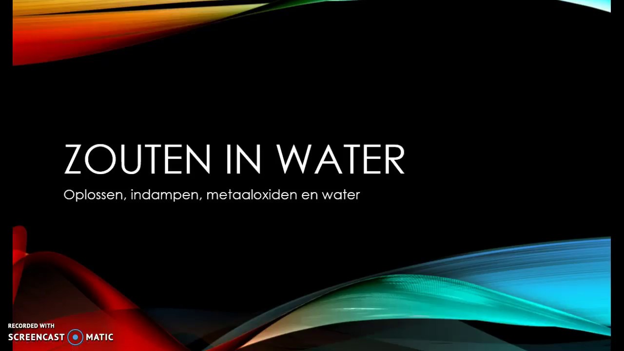 zouten in water - YouTube - Atlantische Oceaan Zoet Of Zout Water